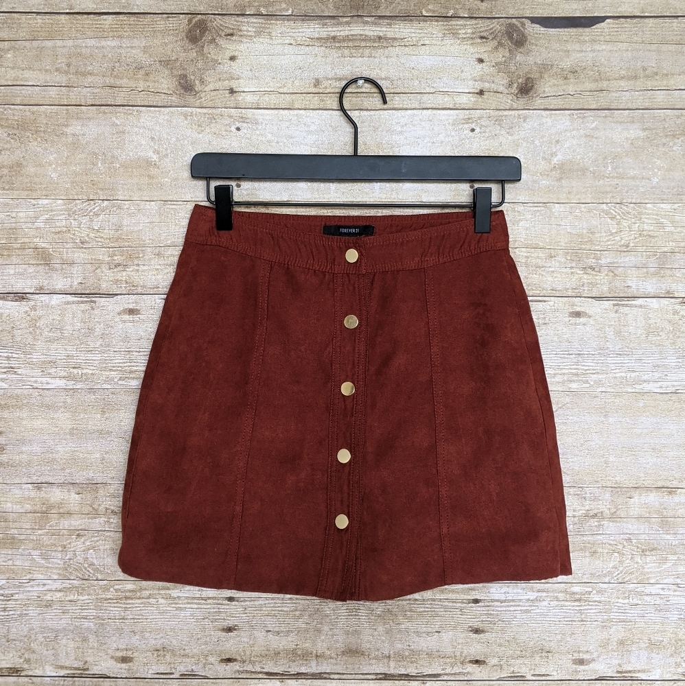 Forever 21 Suede Mini Skirt